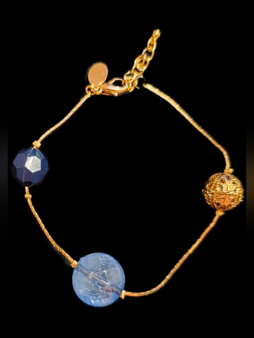Bracelet w/Blue, Gold, and Navy Accents